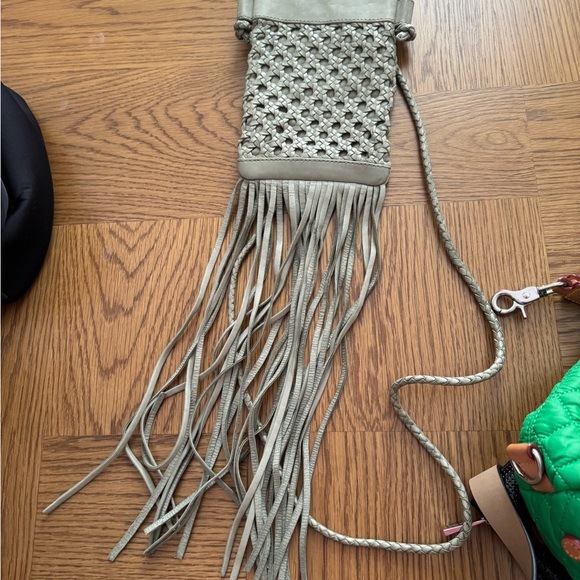 HOBO Olive leather mini Crossbody Bag. Great for festivals! - Picture 1 of 2